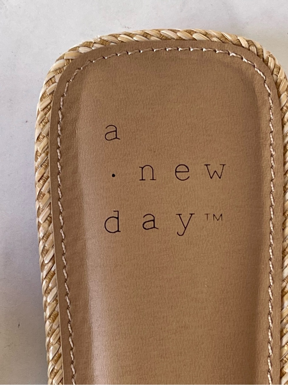 a new day Rhinestone Buckle Tan Kelsey Slide Sandals - Picture 10 of 12